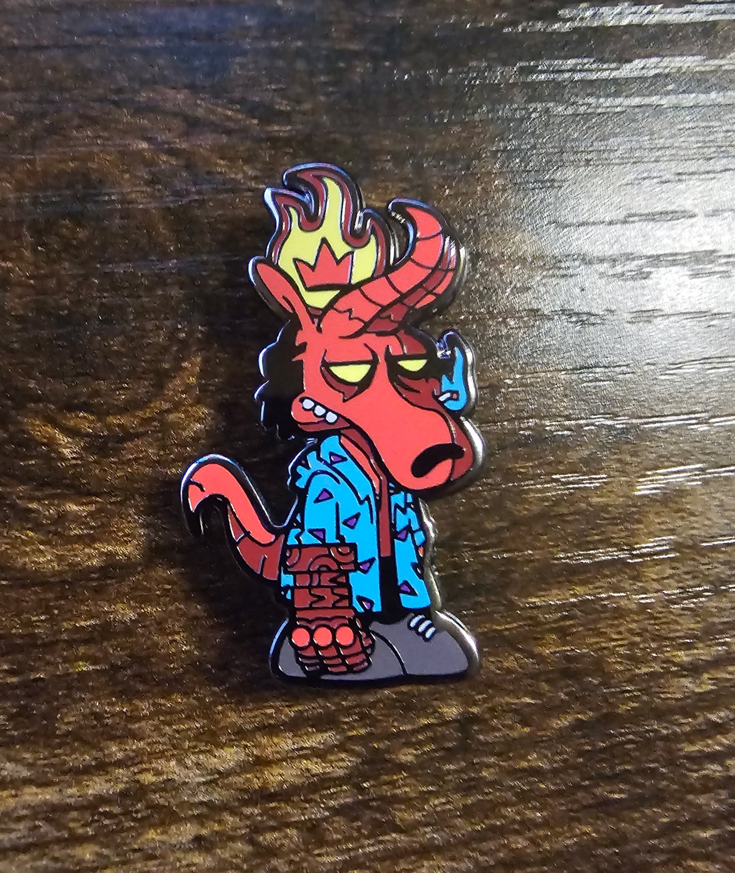 HeckBoy Rocko / Hellboy Mash Up Hard Enamel Pin