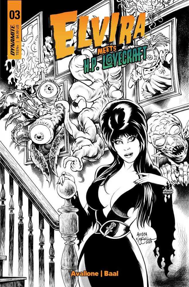 Elvira Meets Hp Lovecraft #3 Cover J 10 Copy Foc Variant Edition Acosta L