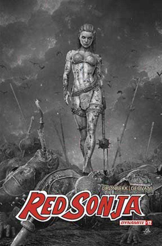 Red Sonja 2023 #12 Cover O 10 Copy Foc Variant Edition Barends Black & White