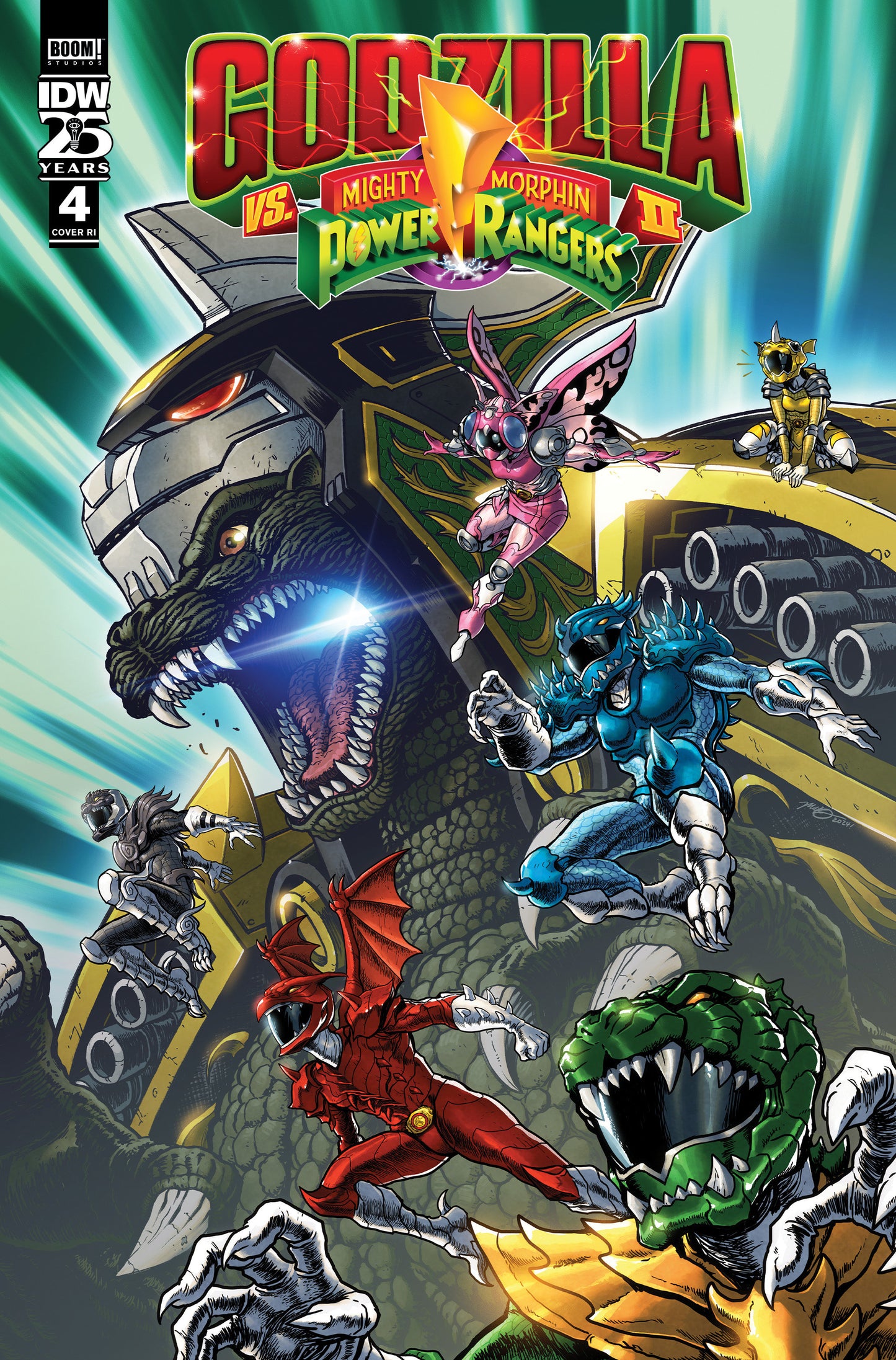 Godzilla vs. The Mighty Morphin Power Rangers II #4 Variant Ri (10) (Frank)