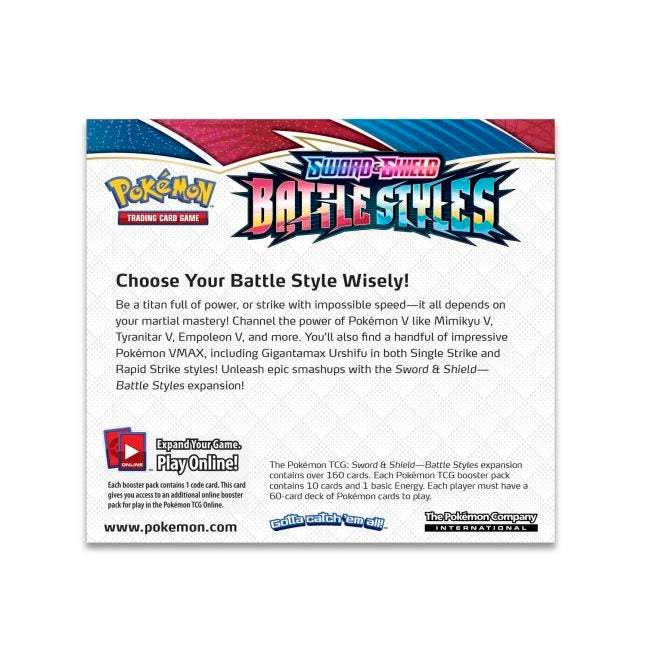 Pokémon TCG: Sword & Shield-Battle Styles Booster Box (36 Packs)