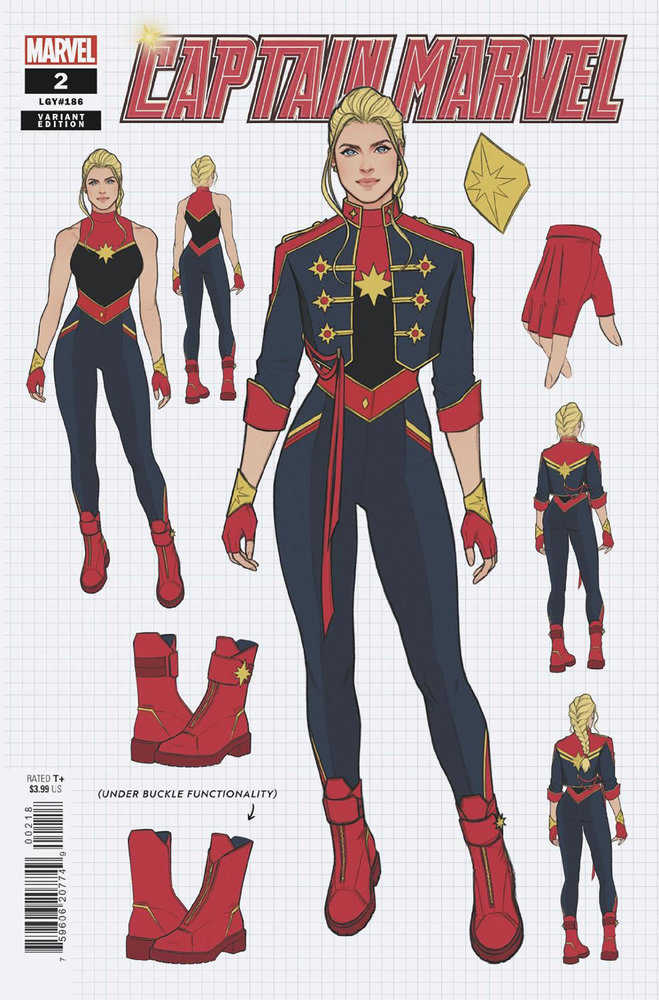 Captain Marvel 2 Jen Bartel Design Variant