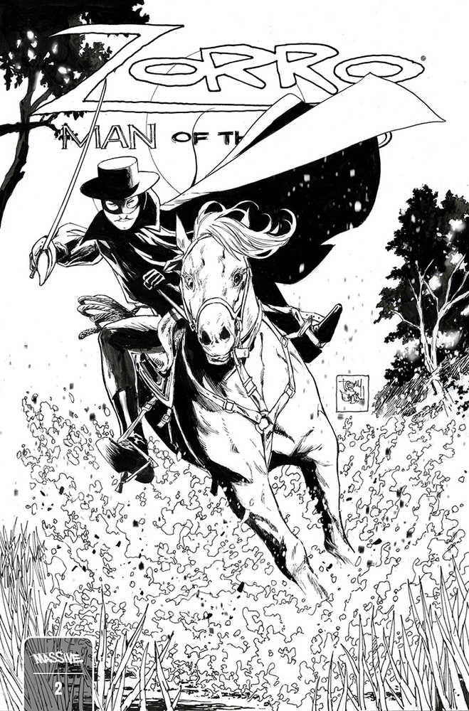 Zorro Man Of The Dead #2 (Of 4) Cover D 10 Copy Variant Edition Daniel Bw
