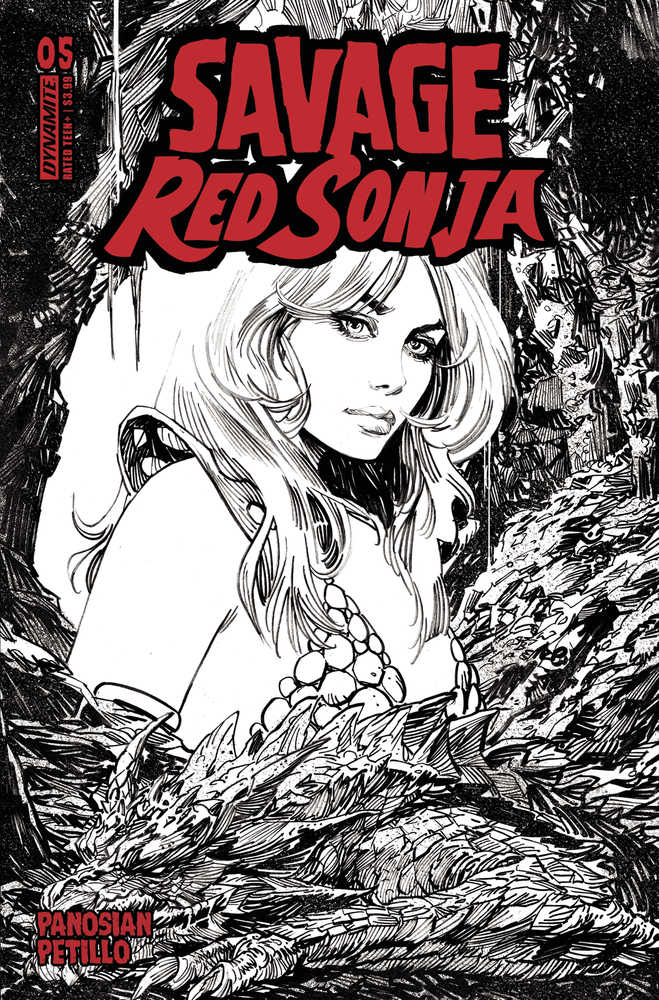 Savage Red Sonja #5 Cover E 10 Copy Variant Edition Panosian Line Art