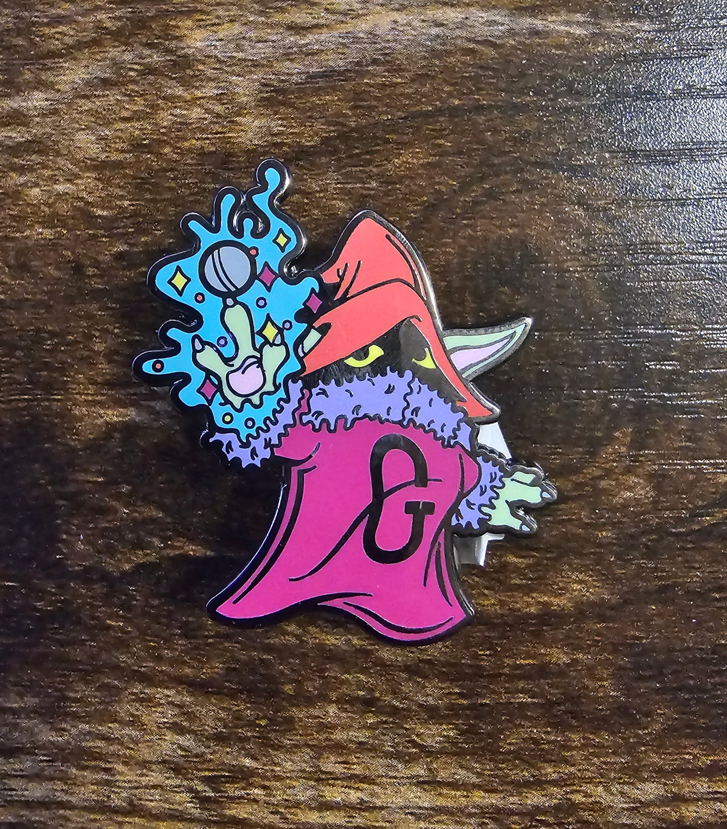 Orko/ Baby Yoda Mash Up Enamel Hat Pin