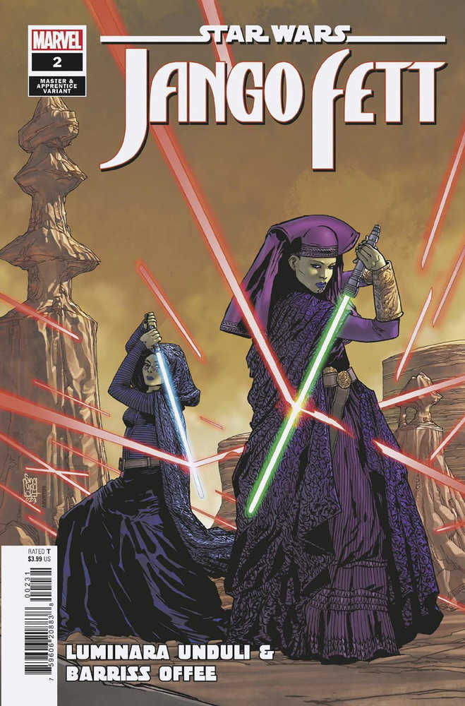 Star Wars: Jango Fett #2 Giuseppe Camuncoli Luminara Unduli & Barriss Offee Master & Apprentice Variant