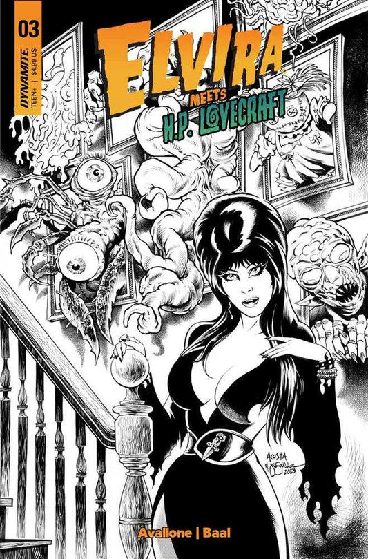 Elvira Meets Hp Lovecraft #3 Cover J 10 Copy Foc Variant Edition Acosta L
