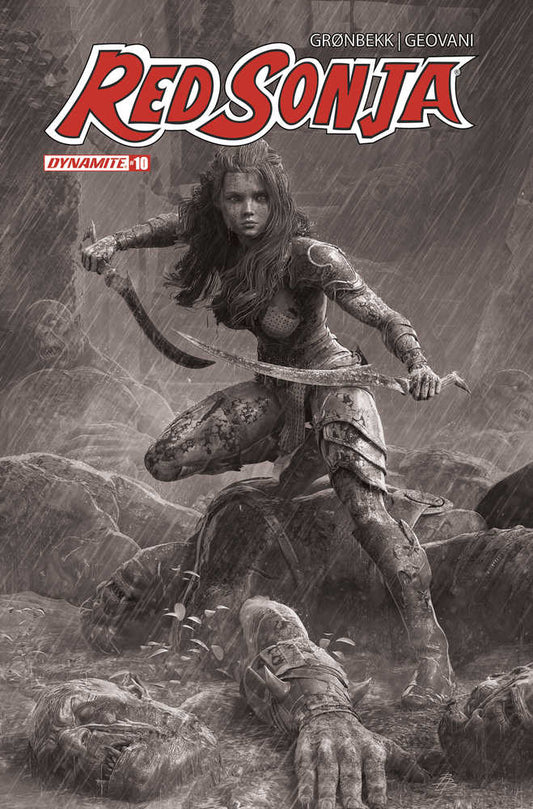 Red Sonja 2023 #10 Cover O 10 Copy Foc Variant Edition Barends Black & White