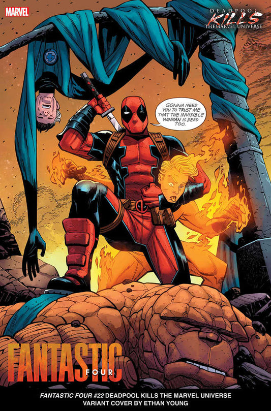 Fantastic Four #22 Young Deadpool Kills Marvel Universe Variant