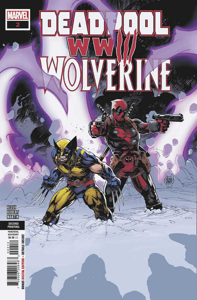 Deadpool Wolverine Wwiii #2 2nd Print Adam Kuber Variant