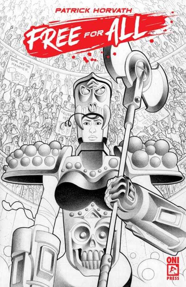 Free For All #1 Cover F 10 Copy Variant Edition Lesniewski Black & White