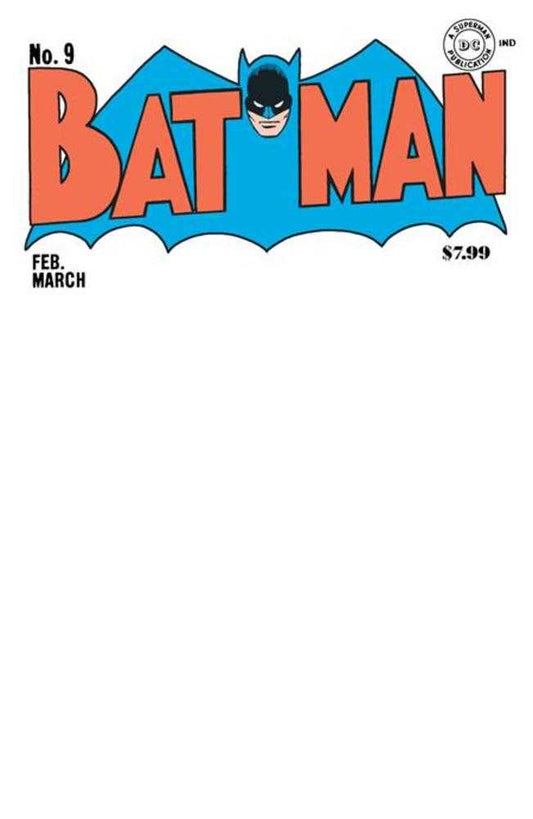 Batman #9 Facsimile Edition Cover C Blank Card Stock Variant