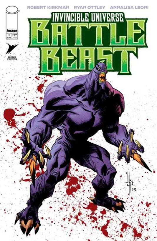 Invincible Universe Battle Beast #1 2 Nd Printing Cover B Jason Howard Variant