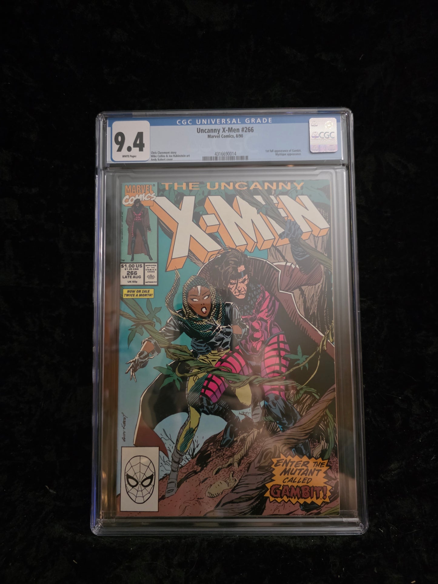 Uncanny X-Men #266 CGC Graded 9.4