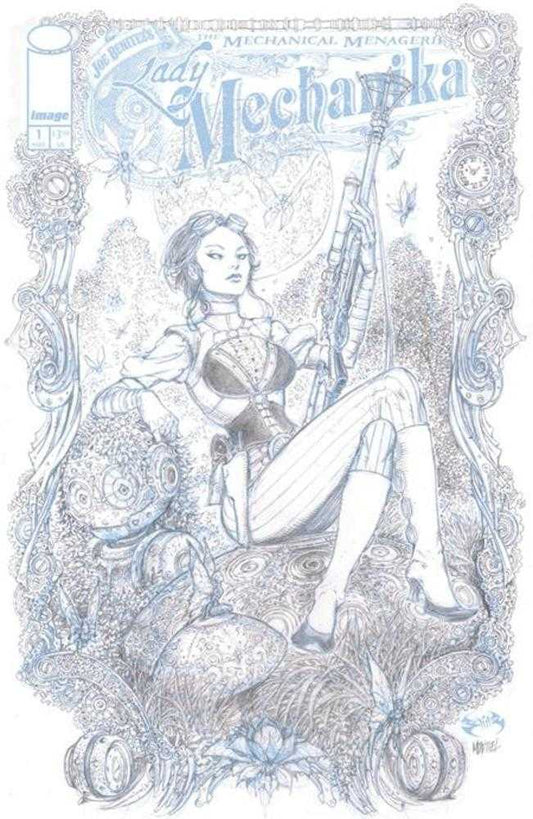 Lady Mechanika The Mechanical Menagerie #1 (Of 4) Cover C 1 in 10 Joe Benitez & Martin Montiel B &W Variant
