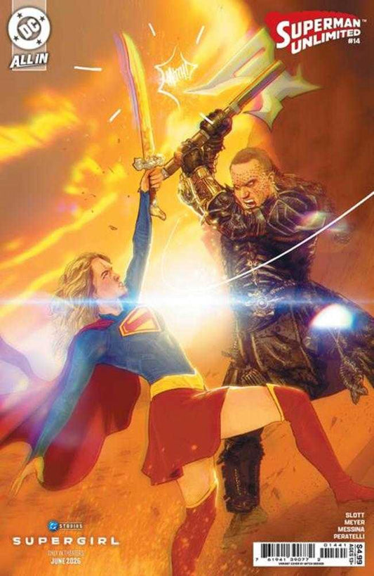 Superman Unlimited #14 Cover D Mitch Gerads Supergirl Movie Card Stock Variant (The Reign Of The Superboys)