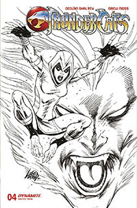 Thundercats #4 Cover Za 10 Copy Foc Variant Edition Liefeld Black & White