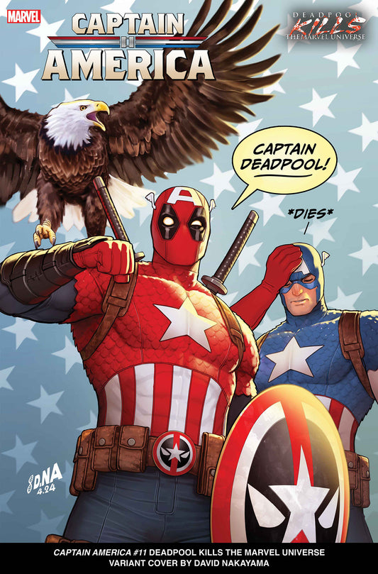Captain America #11 David Nakayama Deadpool Kills The Marvel Universe Variant [D Pwx]