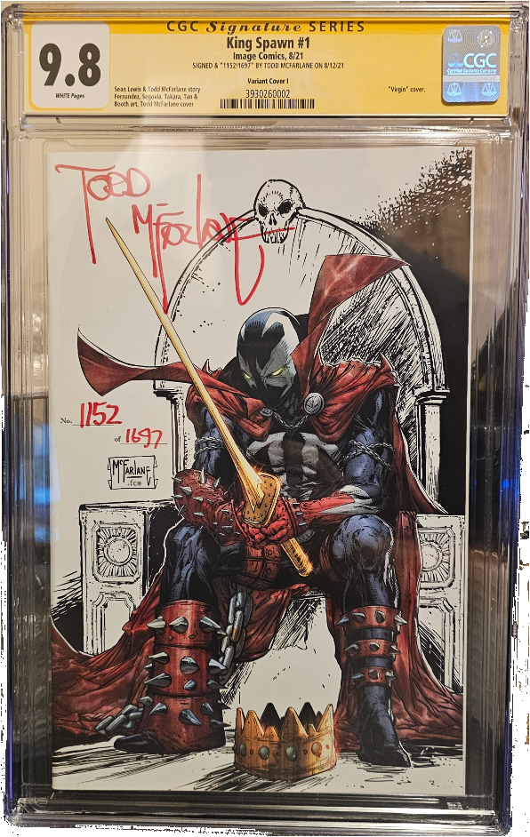 King Spawn #1 Cover I 250 Copy Variant Edition McFarlane Signed Graded 9.8