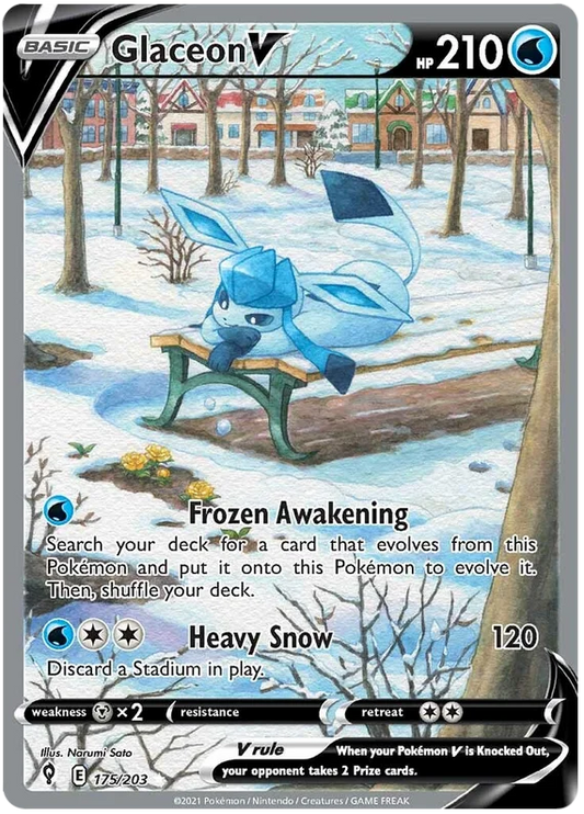 Glaceon V Evolving Skies