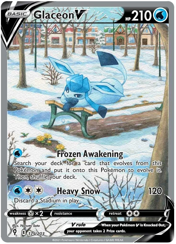 Glaceon V Evolving Skies