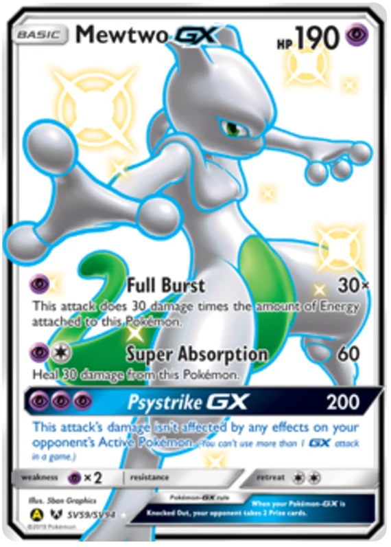 Mewtwo GX Hidden Fates