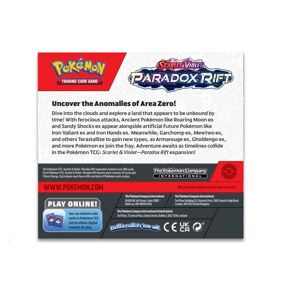 Pokémon TCG: Scarlet & Violet-Paradox Rift Booster Box (36 Packs)