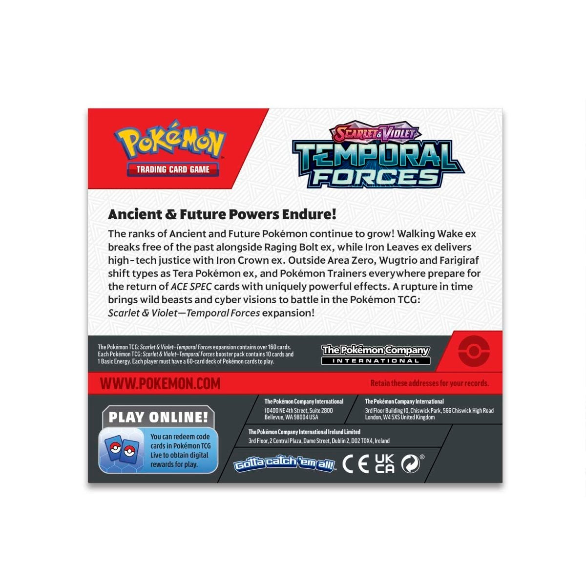 Pokémon TCG: Scarlet & Violet-Temporal Forces Booster Packs (Limit 5)