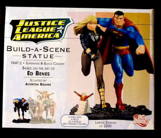 JLA Build A Scene Statue Part #2 2008 Superman Black Canary DC