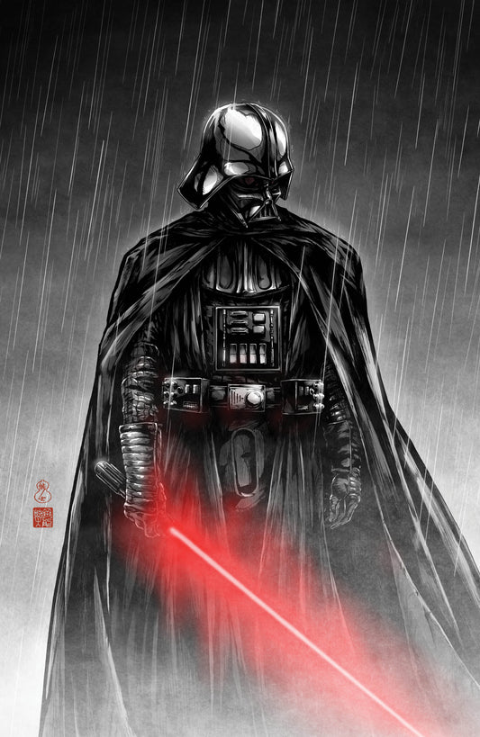 DARTH VADER BLACK WHITE AND RED #1 TAKASHI OKAZAKI EXCLUSIVE