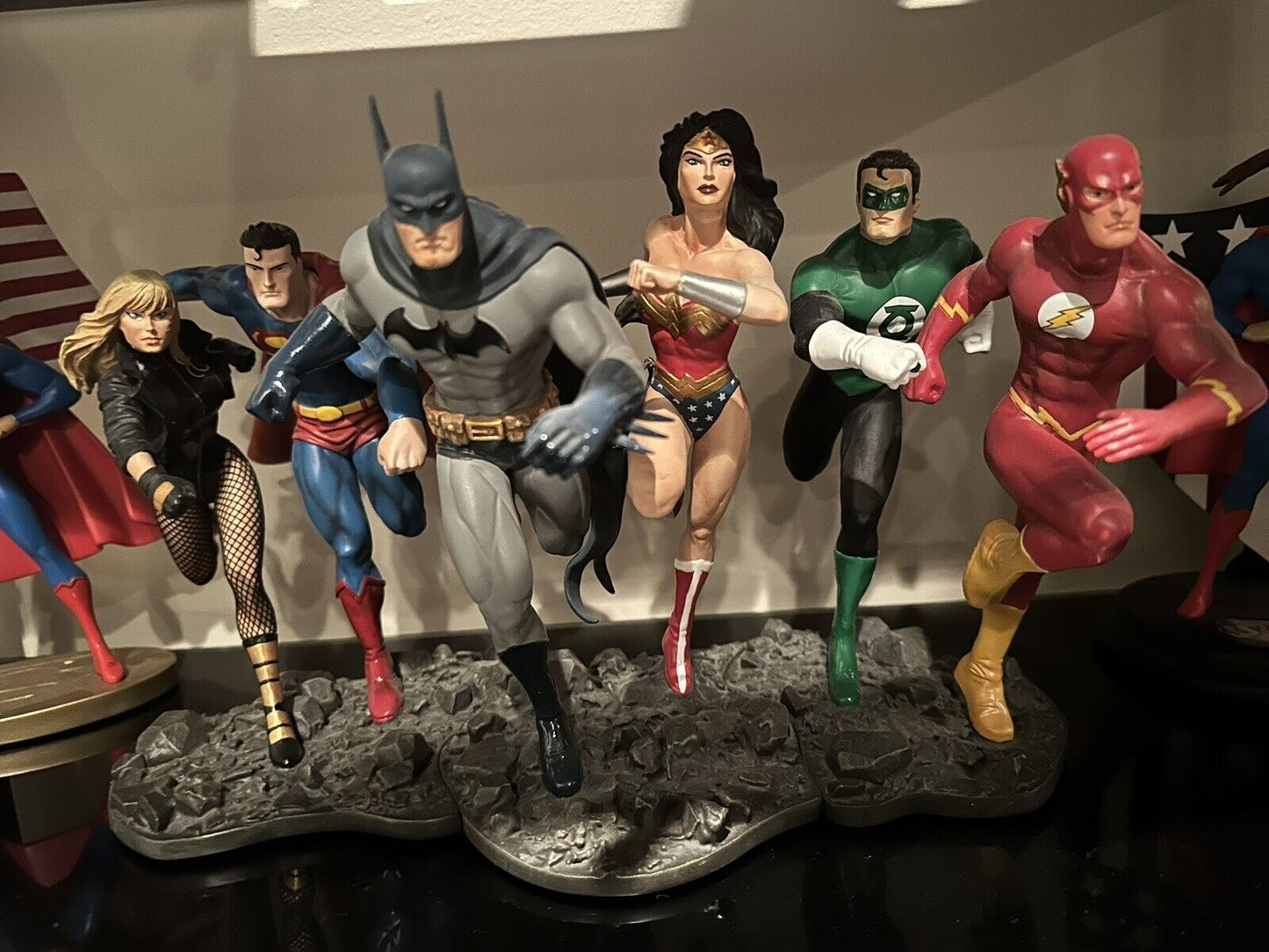 JLA Build A Scene Statue Part #2 2008 Superman Black Canary DC