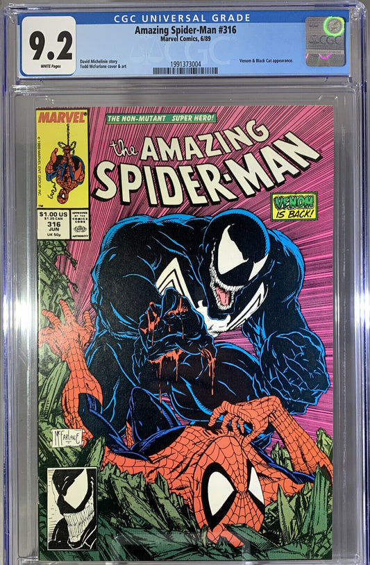 Amazing Spider-Man #316 9.2 CGC Graded