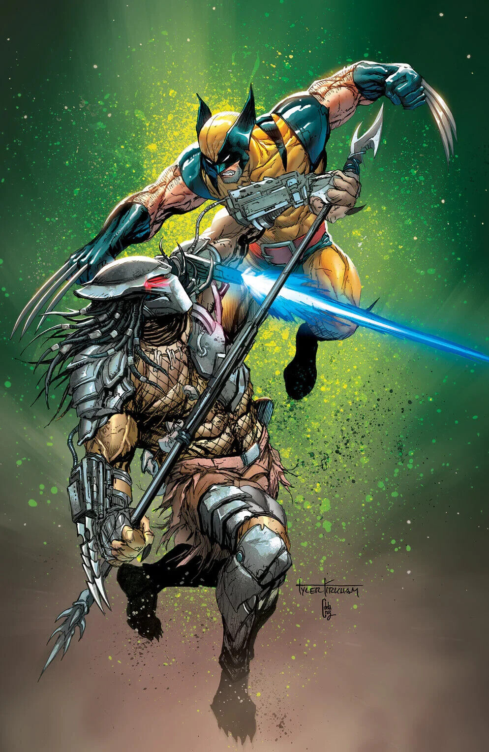 Predator vs Wolverine #1 KIRKHAM NYCC VIRGIN VARIANT