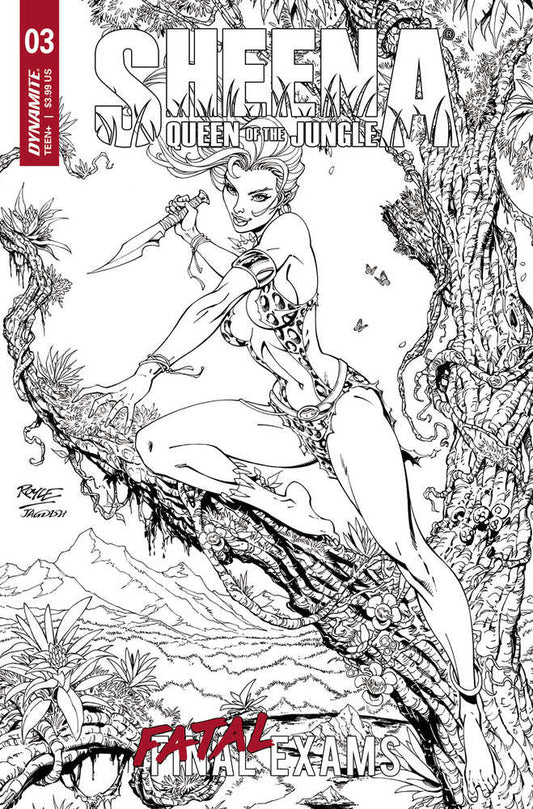 Sheena Queen Of Jungle #3 Cover F 10 Copy Variant Edition Royle Line Art