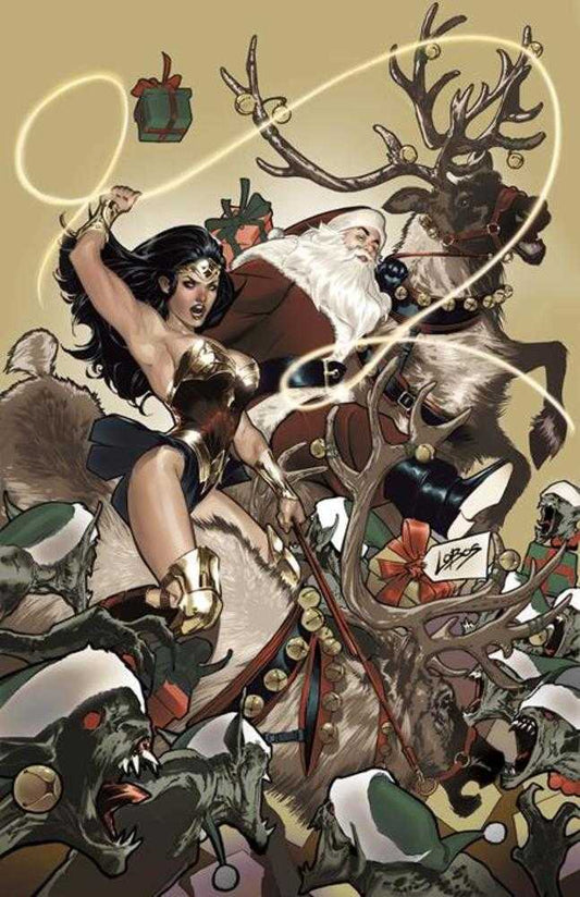 Wonder Woman #4 Cover D Pablo Villalobos Santa Card Stock Variant