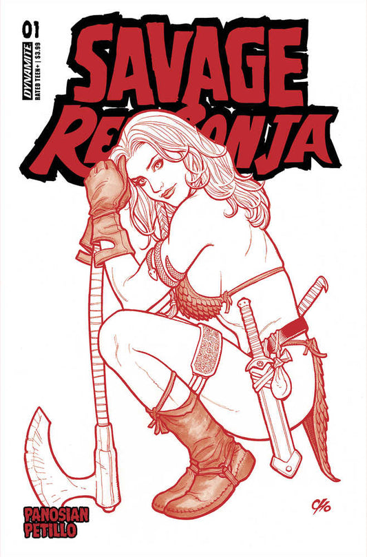 Savage Red Sonja #1 Cover O 10 Copy Foc Variant Edition Cho Fiery Red Lin