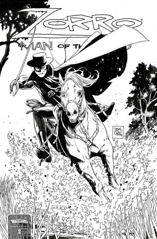 Zorro Man Of The Dead #2 (Of 4) Cover D 10 Copy Variant Edition Daniel Bw