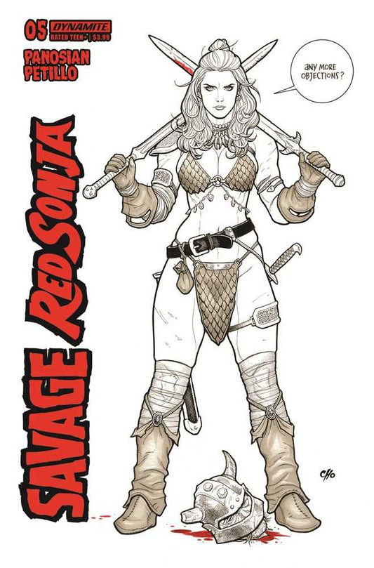 Savage Red Sonja #5 Cover G 15 Copy Variant Edition Cho Line Art
